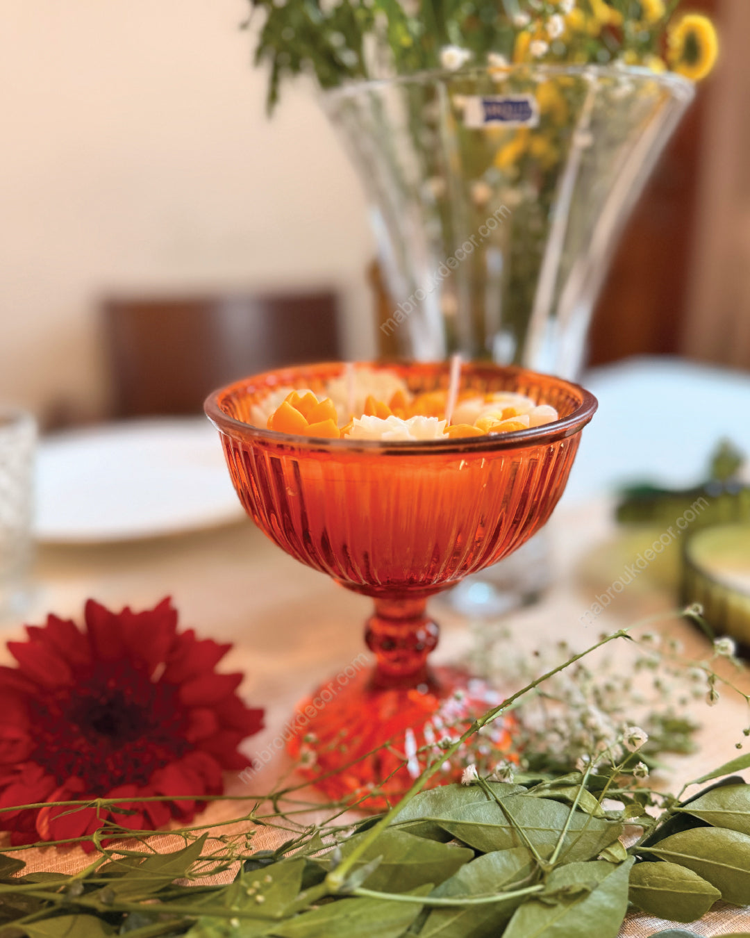 Noor in Bloom - Floral candles in Glass Jars