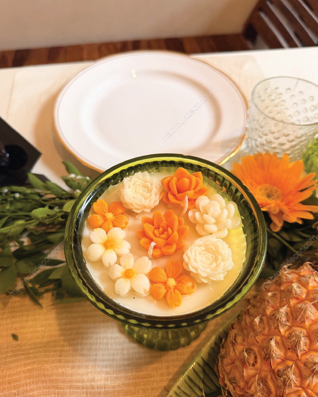 Noor in Bloom - Floral candles in Glass Jars