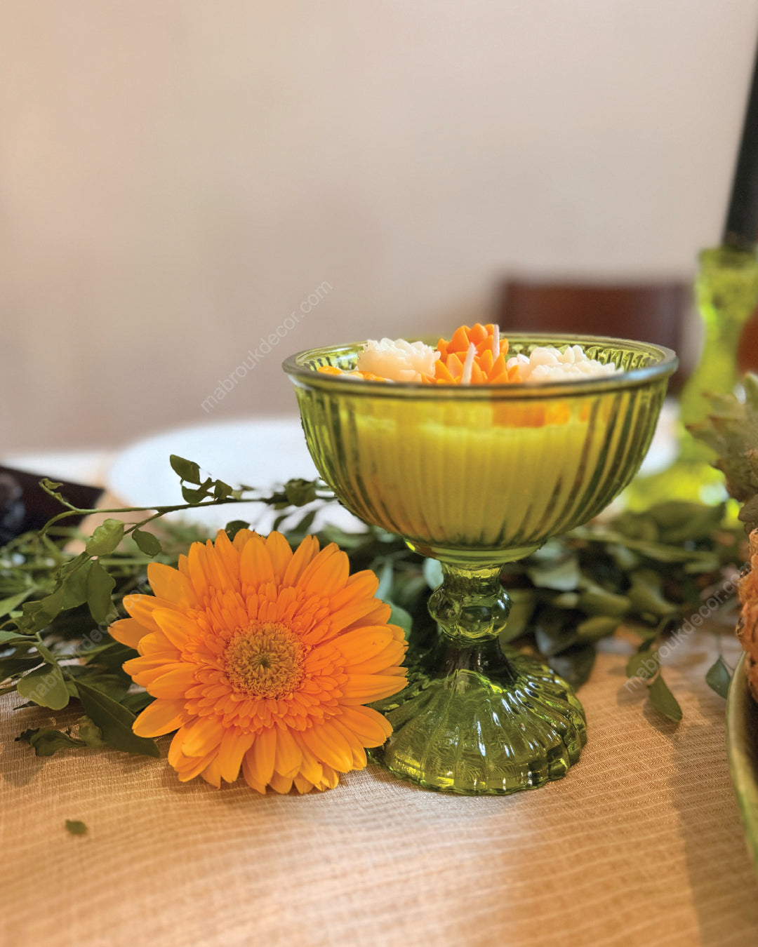 Noor in Bloom - Floral candles in Glass Jars