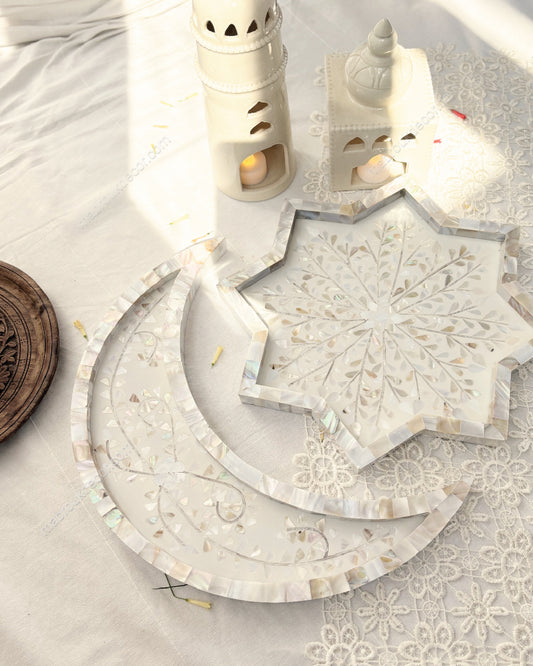 Mother of Pearl Moon and Star Shaped Tray