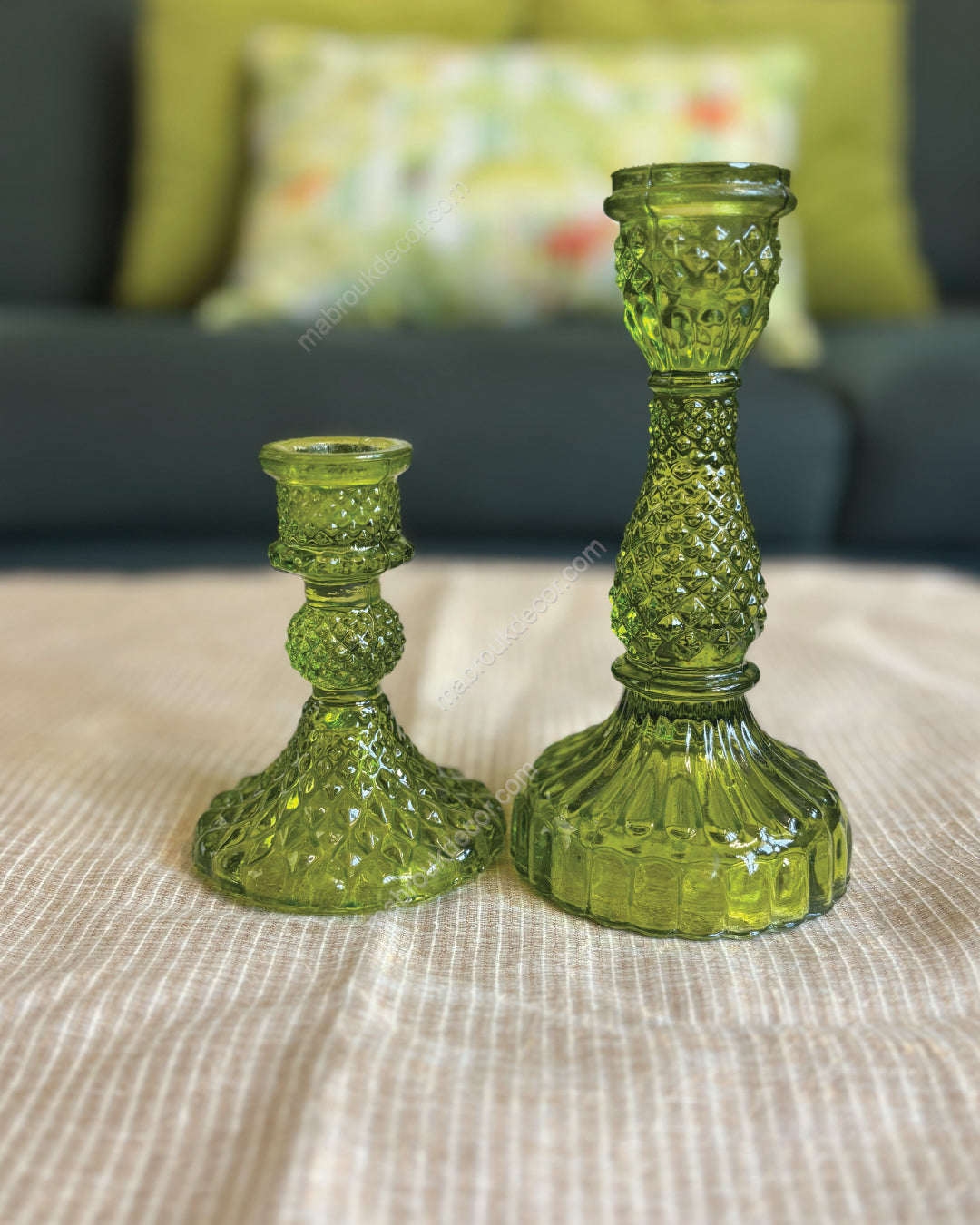 Garden Light Candle Holders with tapered candles