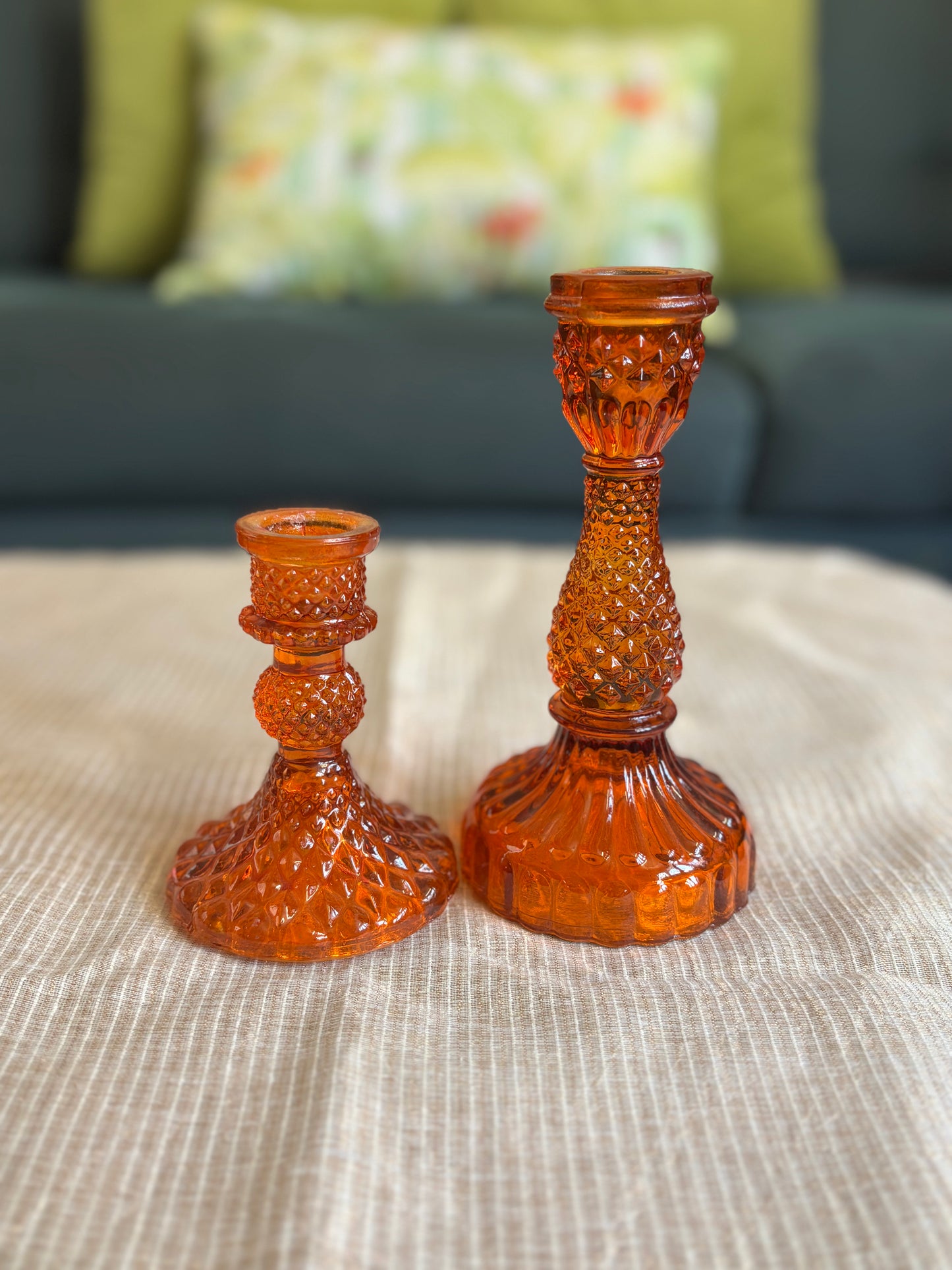 Garden Light Candle Holders with tapered candles