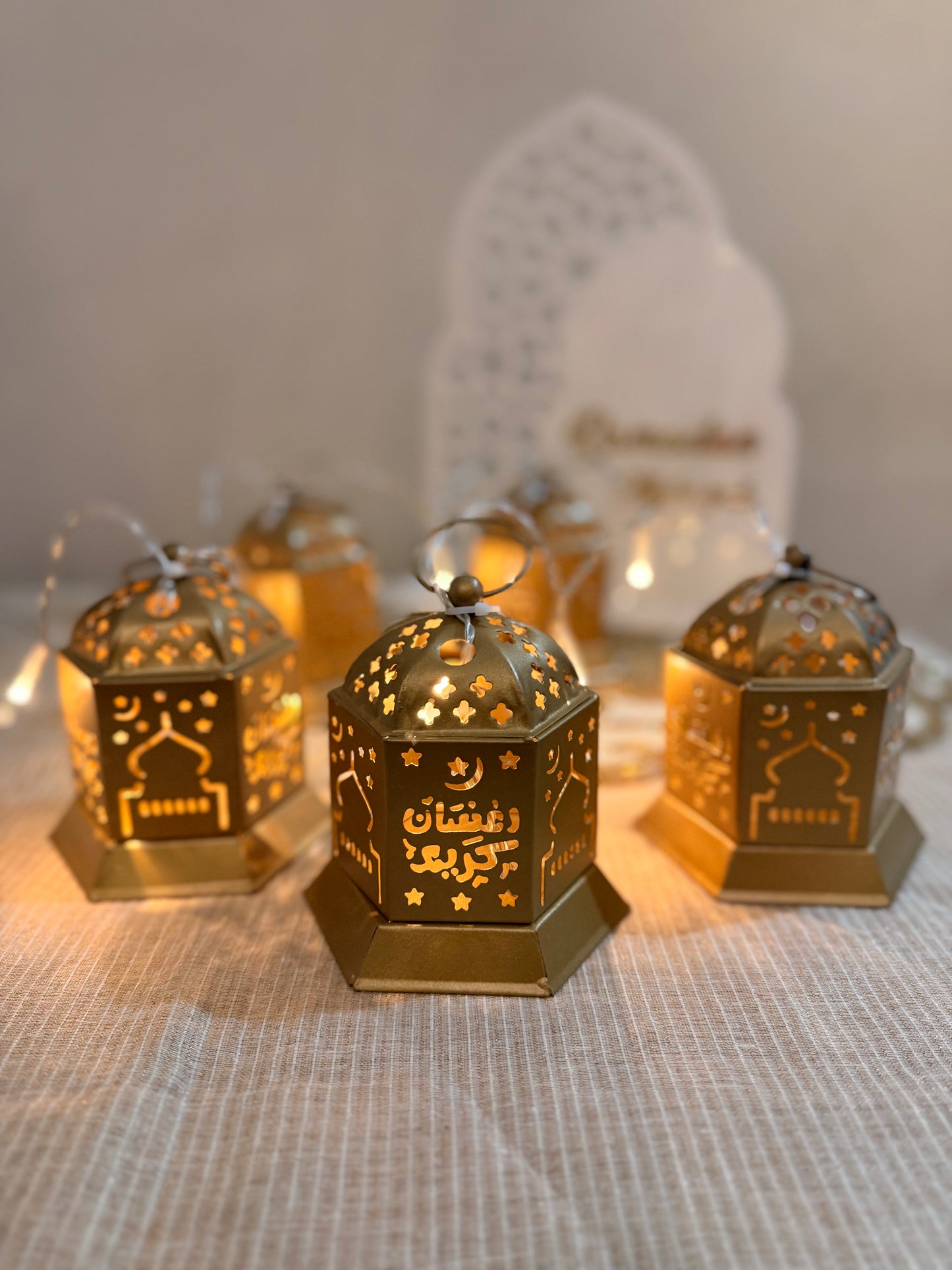 Golden Mosque Lantern String lights