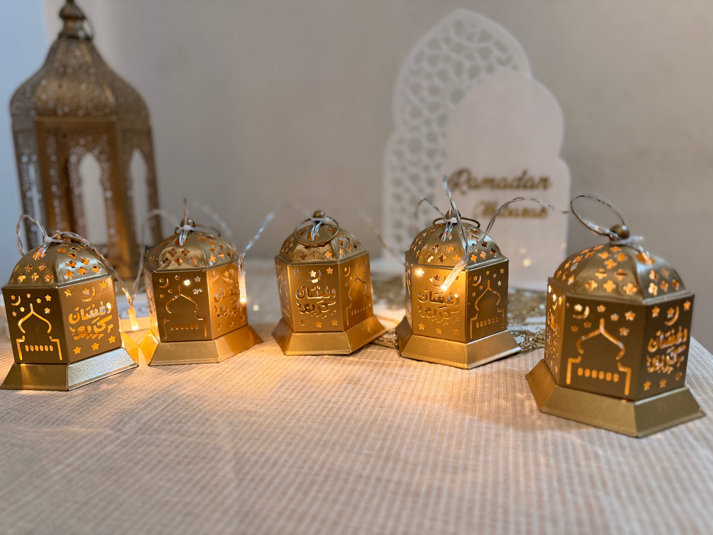 Golden Mosque Lantern String lights